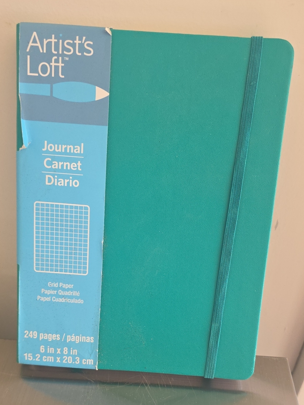 Teal Grid Journal